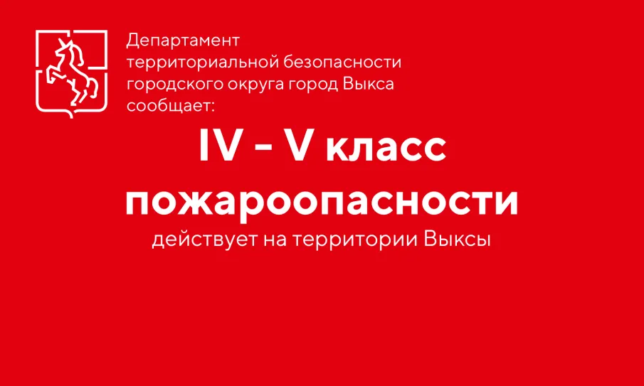В Выксе установился IV - V класс пожароопасности